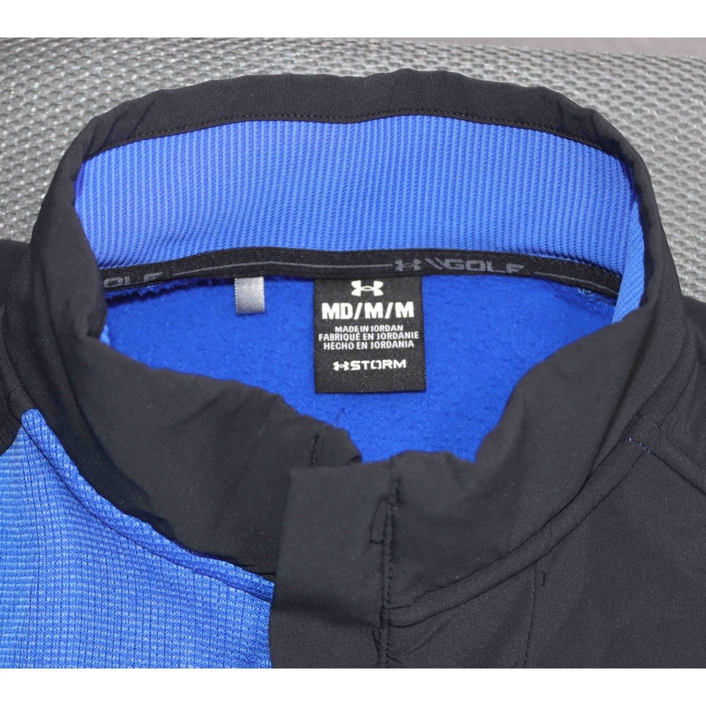Under Armour Storm Golf Blue 1/2 Zip Sweater Fleece Pullover 1373415 Mens Size M - Picture 4 of 4